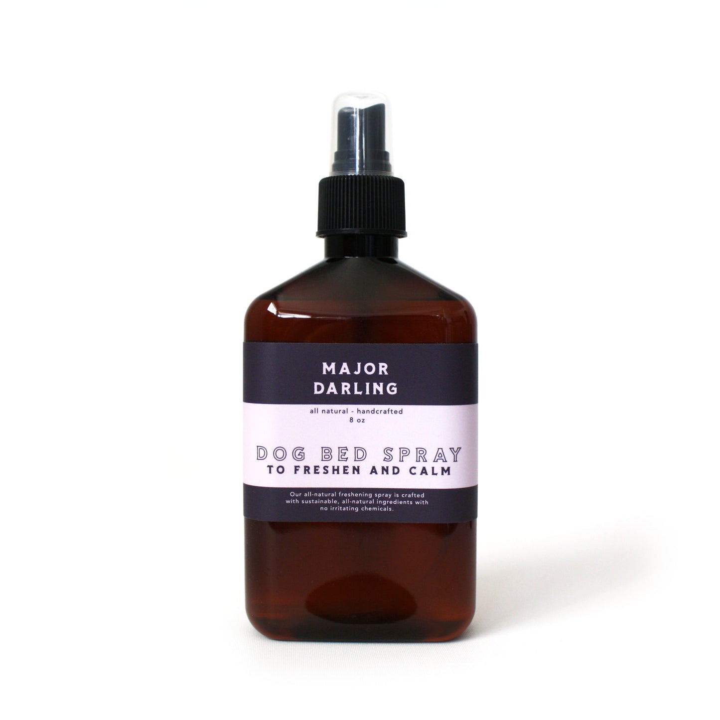 Image of bottle of Major Darling Brand dog bed Spray