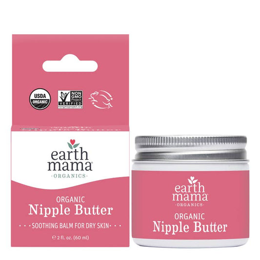 image of container of nipple butter and the box it is packaged in.