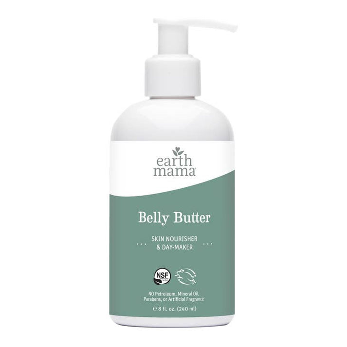 image of pump bottle of belly butter.