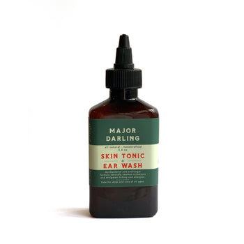 image of bottle of major darling dog skin tonic and ear wash.